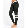 Stripe Contrast Workout Leggings