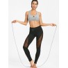 See Through Mesh Panel Yoga Tights