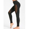 See Through Mesh Panel Yoga Tights