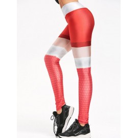 Skinny Striped High Waist Leggings