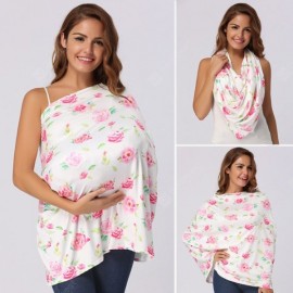 Pink Rose Print Nursing Cover