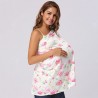 Pink Rose Print Nursing Cover