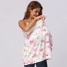 Pink Rose Print Nursing Cover