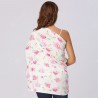 Pink Rose Print Nursing Cover