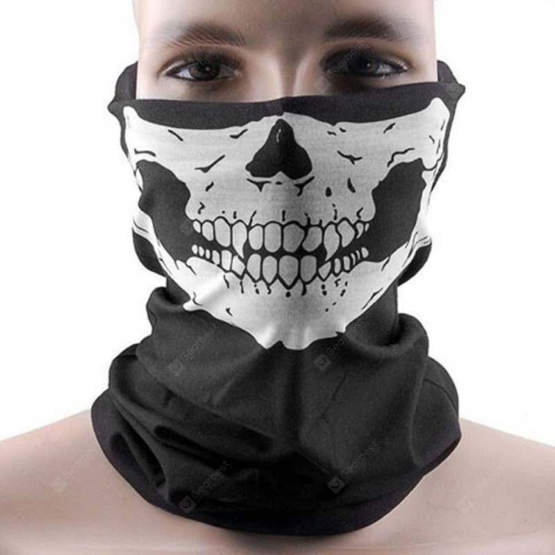 Skull Bandana Bike Motorcycle Helmet Neck Face Mask Paintball Ski Sport Headband