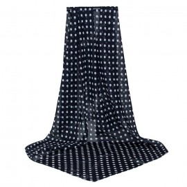 Women Soft Graceful Dot Printed Chiffon Scarf