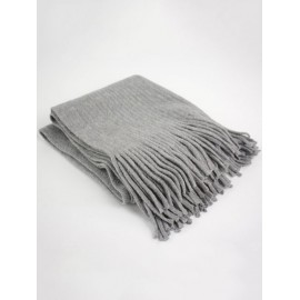 Vintage Soft Fringed Knitted Shawl Scarf