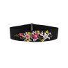 Vintage Rhinestone Floral Embellished Elastic Wide Waist Belt