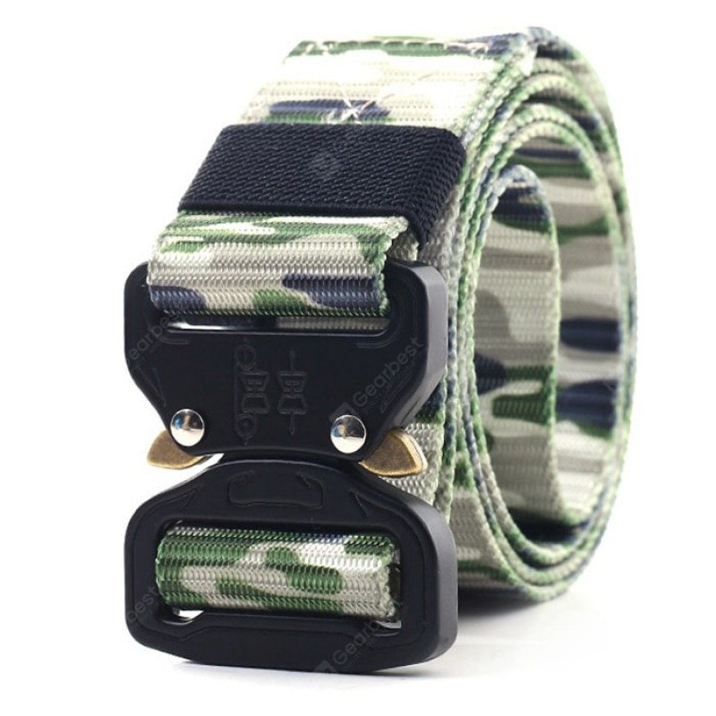 Nylon Camouflage Canvas Belt Student Military Training Pants Strap 120cm