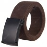 Unisex Fashion Canvas Belt with Smoothing Buckle