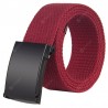 Unisex Fashion Canvas Belt with Smoothing Buckle