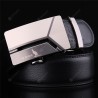 SAN VITALE Luxury Design Black Adjustable Buckle Men Belt