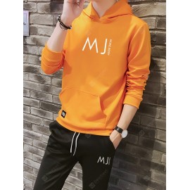 Sweater Men Hooded Pullover Jacket Spring Autumn Loose Long-sleeved Sports Suit