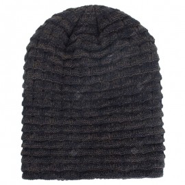 Plus Velvet Chaotic Small Horizontal Strip Head Sweater Cap