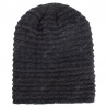 Plus Velvet Chaotic Small Horizontal Strip Head Sweater Cap