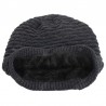 Plus Velvet Chaotic Small Horizontal Strip Head Sweater Cap