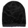 Plus Velvet Chaotic Small Horizontal Strip Head Sweater Cap