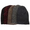 Plus Velvet Chaotic Small Horizontal Strip Head Sweater Cap