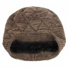 Plus Velvet Chaotic Large Diamond-shaped Sweater Cap