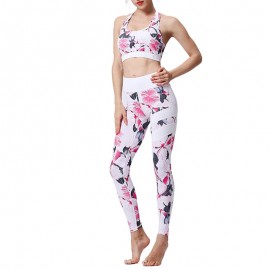 Women Yoga Sports Set Gym Clothes Pants Sports Suit