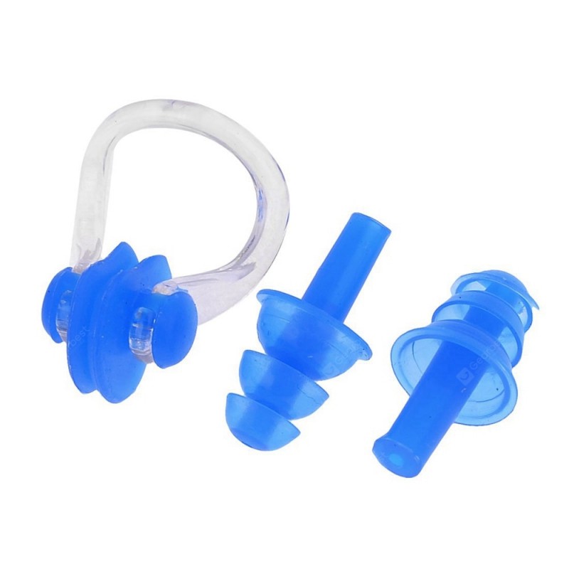 Waterproof Nose Clip Earplug Set for Surf Diving Swimming