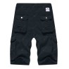 Zipper Fly Applique Pockets Design Cargo Shorts