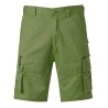 Straight Leg Applique Zip Up Pockets Cargo Shorts