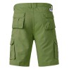 Straight Leg Applique Zip Up Pockets Cargo Shorts