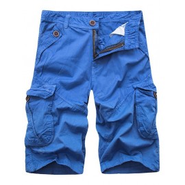 Zip Fly Cargo Shorts with Pockets