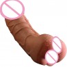 Super Realistic Dildo Soft Sex Male Masturbator Hollow Penis Sleeve for Couples