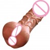 Super Realistic Dildo Soft Sex Male Masturbator Hollow Penis Sleeve for Couples