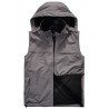 Outdoor Men's Autumn Winter Plus Velvet Warm Windproof Jacket Hooded Detachable