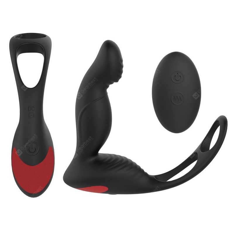 SHD - S070 - 2 Langer - 2 Prostate Massager Vibrator Remote Control 3 in 1