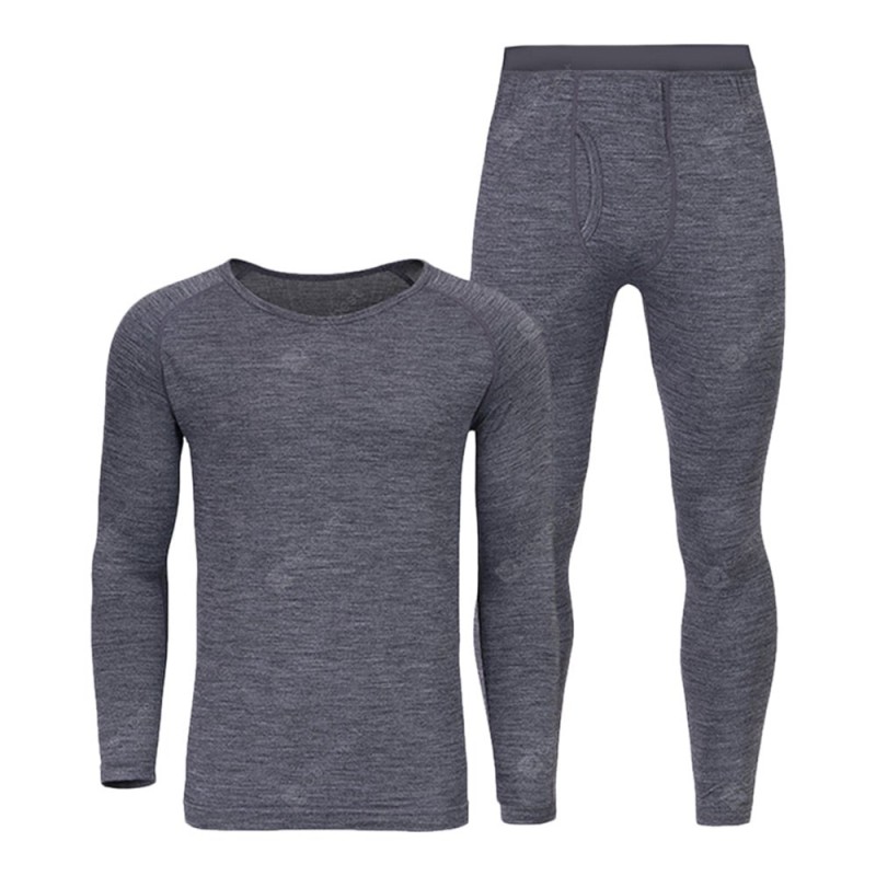 Wool Coffee Carbon Thermal Underwear Suit for Men from Xiaomi youpin