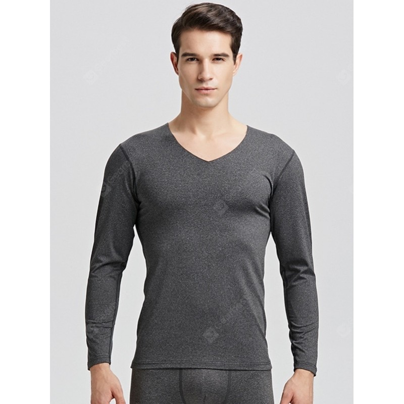 Seamless Sanding Men's Autumn Long Thermal Plus Velvet Thin Section Slim Youth Cotton Underwear