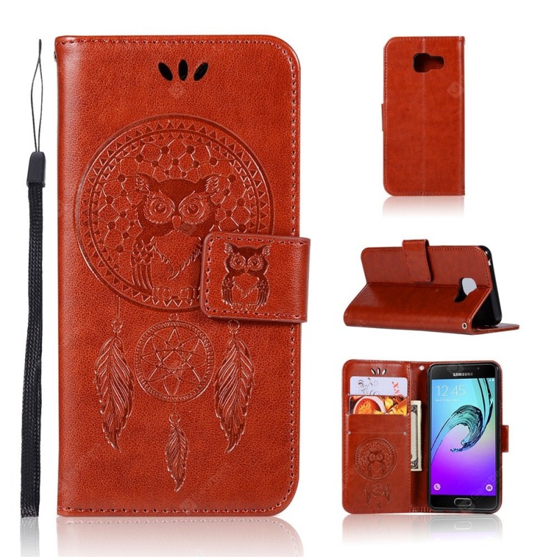 Owl Campanula Fashion Wallet Cover For Samsung Galaxy A5 2016 A510 Phone Bag With Stand PU Extravagant Flip Leather Case