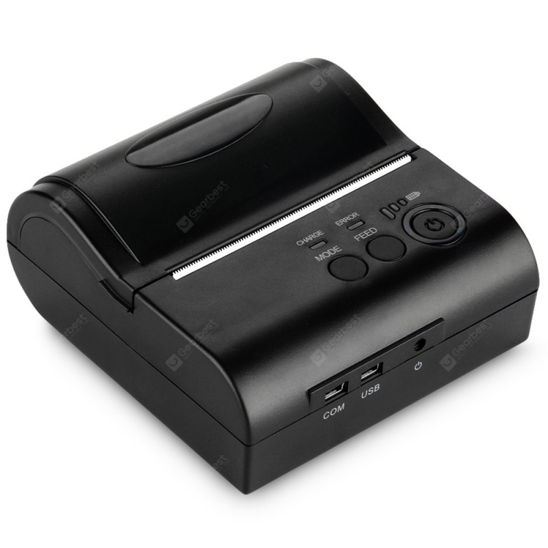 Portable Bluetooth Wireless 80mm Thermal Dot Receipt Printer DE