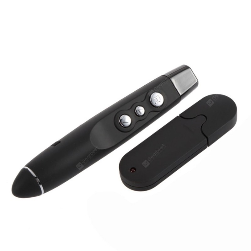 Wireless Power Point Presentation USB Presenter Remote with Laser Pointer