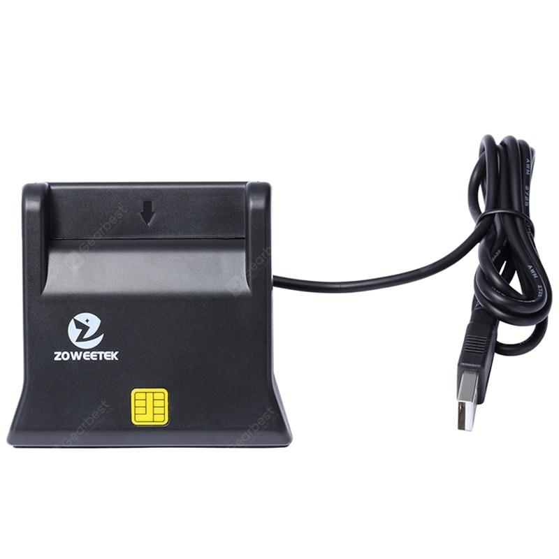 Zoweetek ZW - 12026 - 3  EMV USB Smart Card Reader Writer DOD Military USB Common Access CAC Smart Card Reader ISO7816