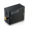 TV Optical Digital SPDIF/Coaxial to RCA L/R Headphone Analog Audio Converter