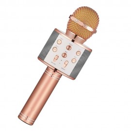 Wireless Bluetooth Karaoke Handheld Microphone USB KTV Player Mic Speaker Record Music Microphones