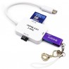 USB3.1 Type-C to USB2.0 + Card Reader SD Card / Micro SD Card Adapter