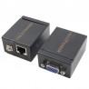 RJ45 to Vga Extender Network Signal Amplifier Transmitter Adapter Converter 2PCS