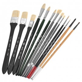 SP1418 High-end Painting Water Chalk Hook Line Pen Exam Special Painting Brush 13pcs