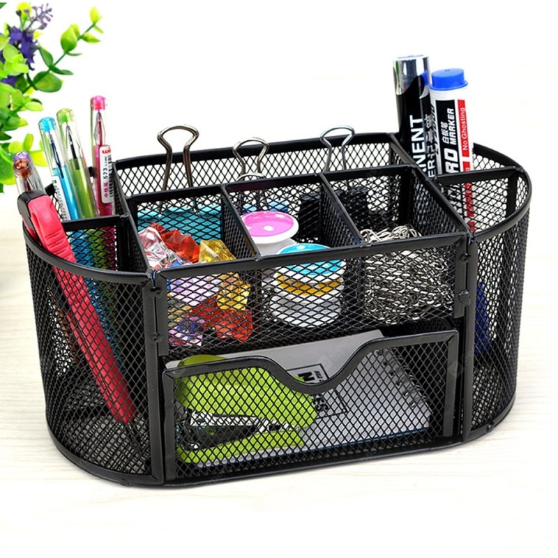 SP1287 Multi-functional Mesh Pen Holder Storage Box