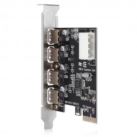 PCI-E to USB3.0 x 4 Converter Expansion Card for Desktop PC