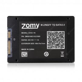 ZOMY S103 - 1N M.2 NGFF SSD to SATA 3.0 Enclosure Case