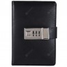 SP1284 Black Vintage Pocket Notebook with Metal Password Lock