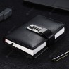 SP1284 Black Vintage Pocket Notebook with Metal Password Lock