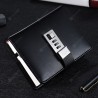 SP1284 Black Vintage Pocket Notebook with Metal Password Lock